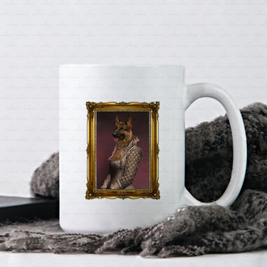 Personalized Dog Gift Idea - Royal Dog's Portrait 24 For Dog Lovers - White Mug